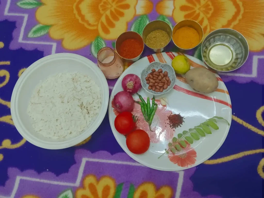 What ingredients are there in poha?