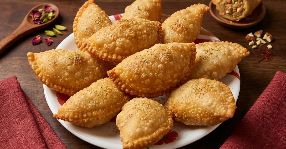 Easy Gujiya Recipe for Beginners | Crispy & Delicious Gujiya Sweet (Step-by-Step)